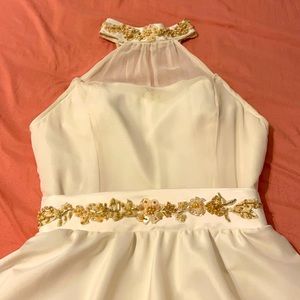 White XS mini handmade formal dress!